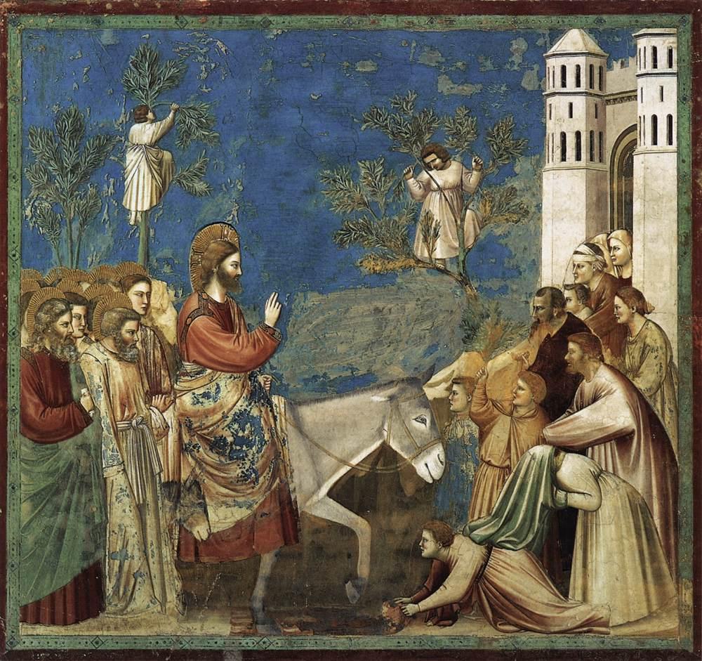 Giotto di Bondone No. 26 Scenes from the Life of Christ 10. Entry into Jerusalem WGA09206