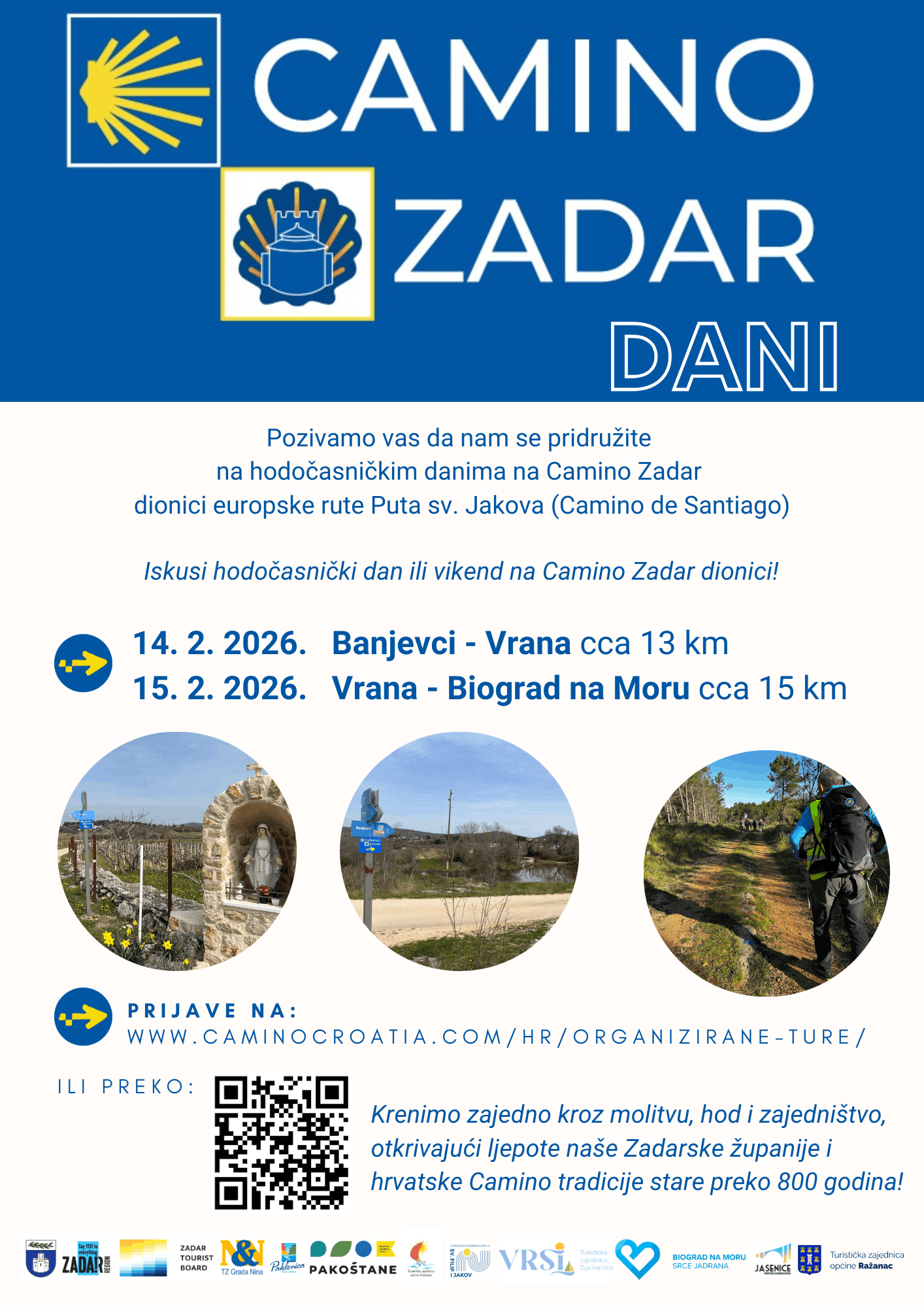 Camino Zadar vikend poster veljača 2 1