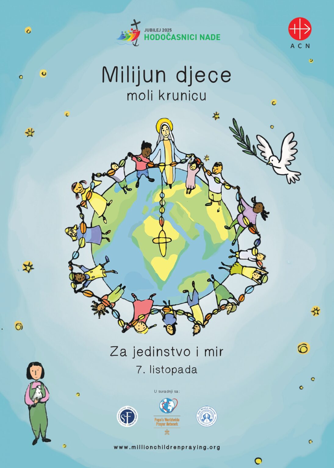 pl 25 milijun djece moli za mir