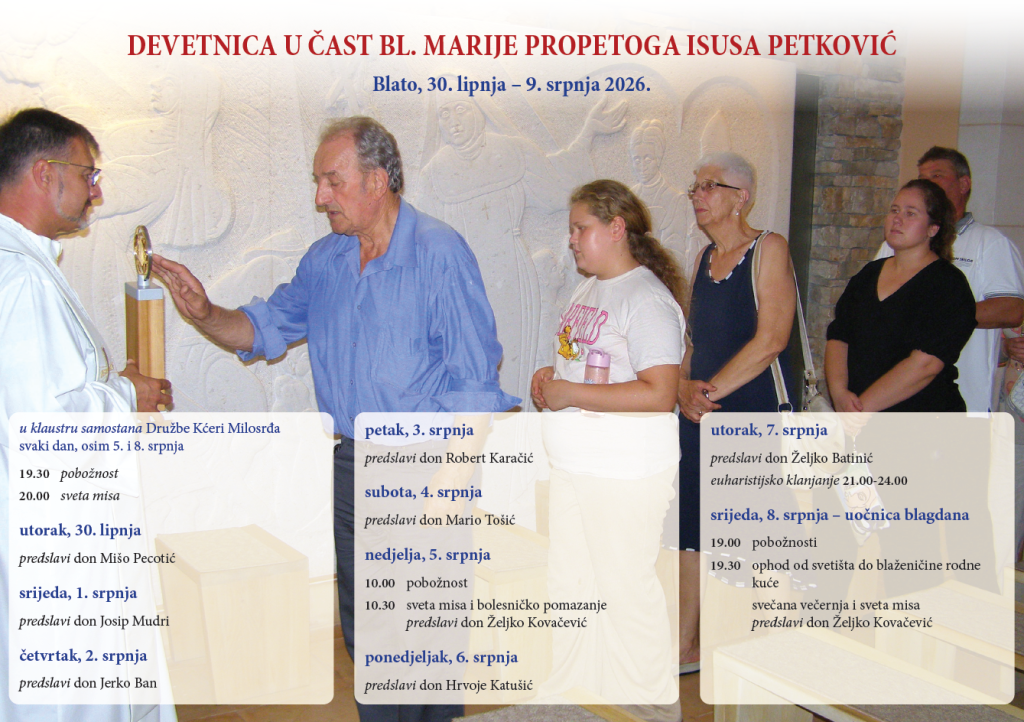 Danas započinje devetnica u čast bl. Marije Propetoga Isusa Petković